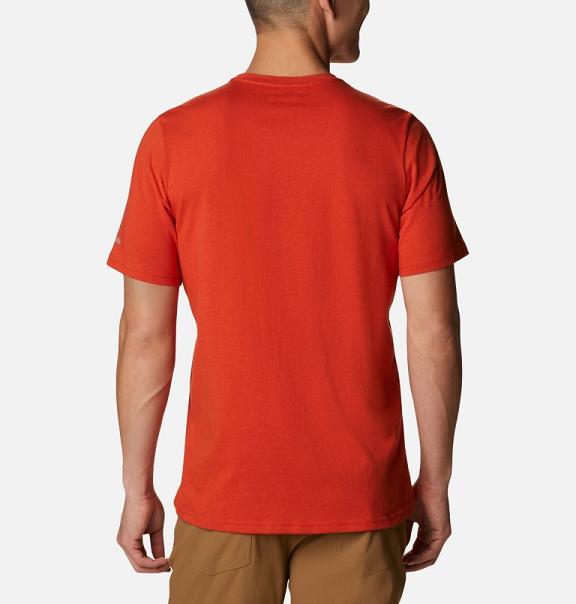 Columbia Alpine Way T-Shirt Red For Men's NZ1745 New Zealand